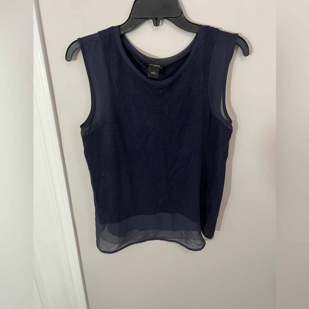 Ann Taylor Factory 100% Linen Top